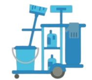 LOGO YM PROFESSIONAL CLEANERS, A CLEAN SPACE IS A HEALTHY SPACE